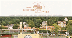 Desktop Screenshot of elbterrasse-wachwitz.de